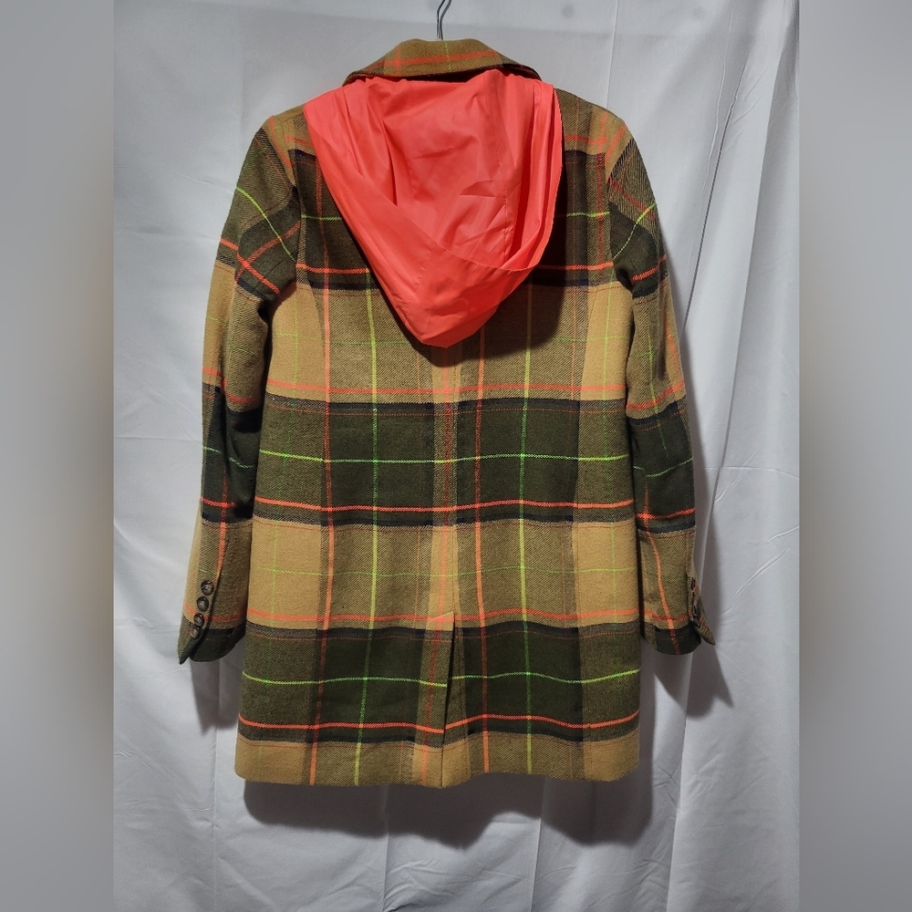Antrhopologie Vilagallo Multicolor Plaid Coat - Picture 4 of 10
